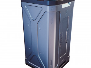 sci-fi container 3D मॉडल