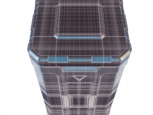 sci-fi container 3D मॉडल