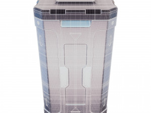 sci-fi container 3D मॉडल