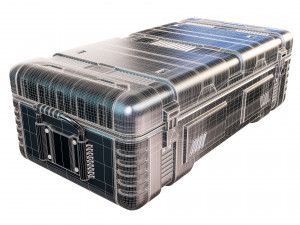 sci-fi container Modello 3D