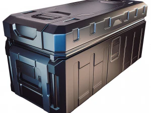 cont&ecirc;iner de fic&ccedil;&atilde;o cient&iacute;fica Modelo 3D