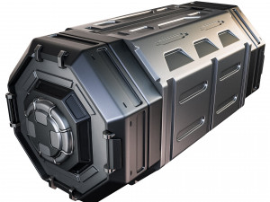 sci-fi container 3D मॉडल