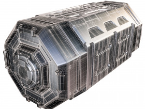 sci-fi container 3D मॉडल