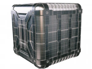 cont&ecirc;iner de fic&ccedil;&atilde;o cient&iacute;fica Modelo 3D