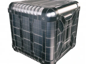 cont&ecirc;iner de fic&ccedil;&atilde;o cient&iacute;fica Modelo 3D