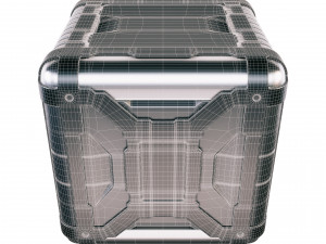 sci-fi container 3Dモデル
