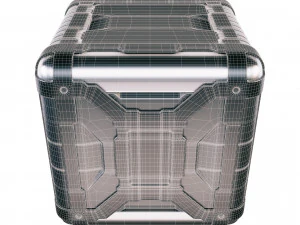 cont&ecirc;iner de fic&ccedil;&atilde;o cient&iacute;fica Modelo 3D