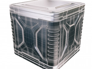 sci-fi container 3Dモデル