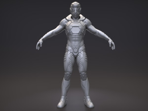 sci-fi characters in an exo suit 3Dモデル