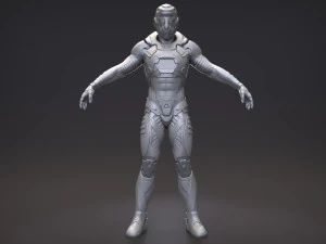 персонажи научной фантастики в экзокостюме 3D Модель