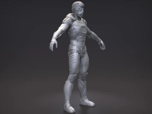 sci-fi characters in an exo suit 3D Model