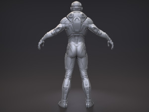 sci-fi characters in an exo suit 3D 模型