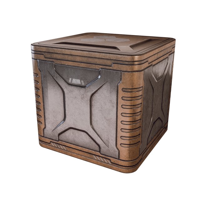 sci-fi container game 3D Model .c4d .max .obj .3ds .fbx .stl .blend 
