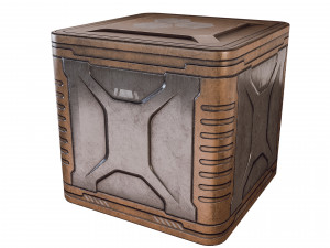 sci-fi container game 3D Model