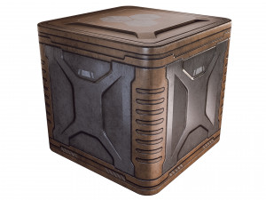 sci-fi container game 3D Model