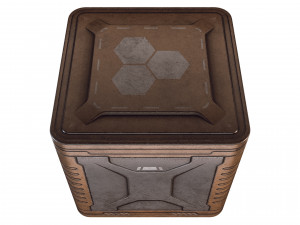 sci-fi container game 3D Model
