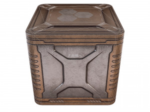 sci-fi container game 3D Model