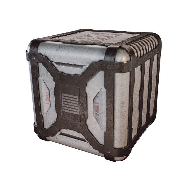 sci-fi container game 3D Model .c4d .max .obj .3ds .fbx .stl .blend 