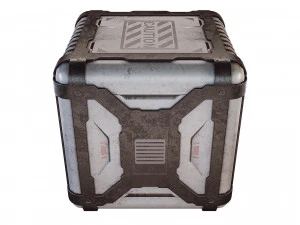 sci-fi container game 3D Model