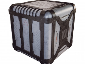 sci-fi container game 3D Model