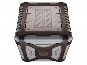 sci-fi container game 3D Model