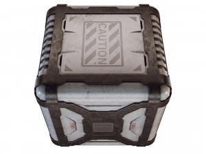 sci-fi container game 3D Model