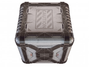sci-fi container game 3D Model