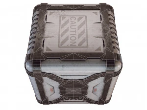 sci-fi container game 3D Model