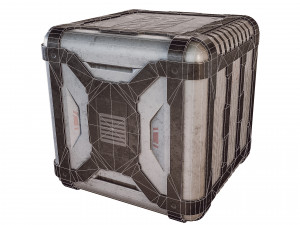 sci-fi container game 3D Model