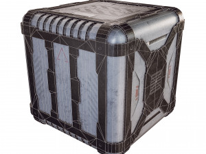 sci-fi container game 3D Model