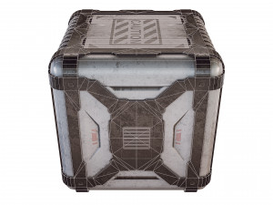 sci-fi container game 3D Model