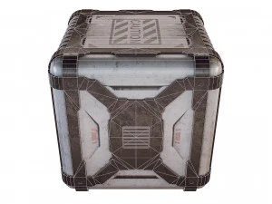 sci-fi container game 3D Model