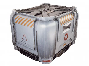 sci-fi container game 3D Model