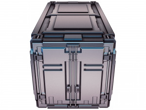 sci-fi industrial container 3D मॉडल