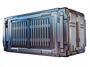 sci-fi industrial container 3D मॉडल