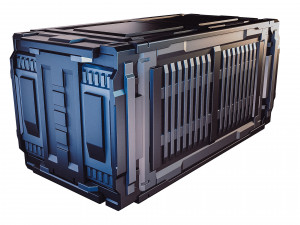 sci-fi industrial container 3D मॉडल