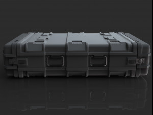 sci-fi military container Modelo 3D