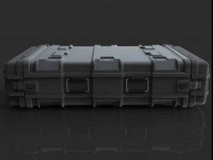 sci-fi military container 3D Model