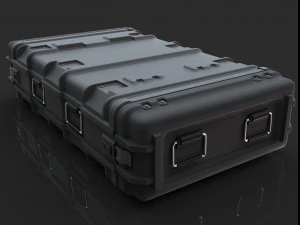 sci-fi military container 3D Model