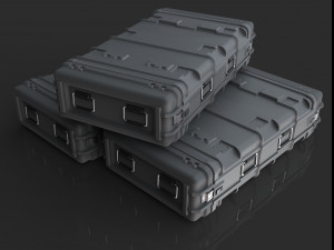 sci-fi military container Modelo 3D
