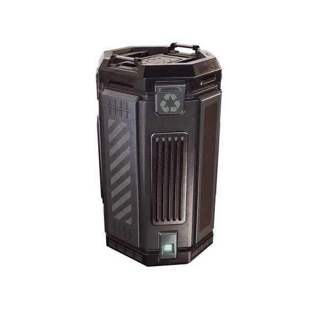 sci-fi container game 3Dモデル .c4d .max .obj .3ds .fbx .stl .blend 