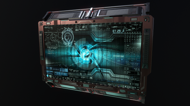 sci-fi billboards Modello 3D .c4d .max .obj .3ds .fbx .stl .blend