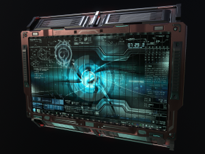 sci-fi billboards 3D Model