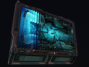 sci-fi billboards Modello 3D