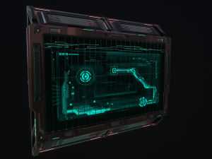sci-fi billboards Modello 3D