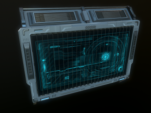 sci-fi billboards Modello 3D