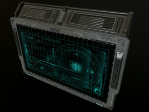 sci-fi billboards Modello 3D