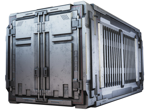 Sci-fi industrial container 3D 모델