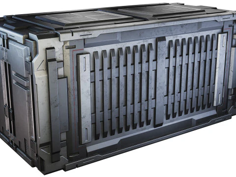 Sci-fi industrial container 3D Model