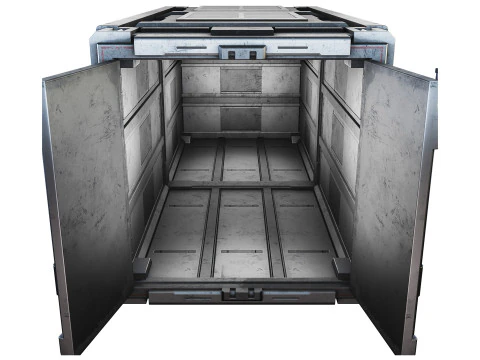 Sci-fi industrial container 3D Model